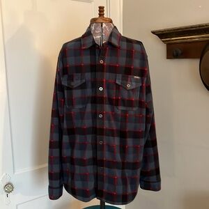 Men’s Eddie Bauer Plaid Fleece Button Down